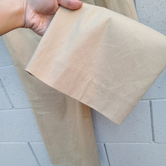 Derek Lam 10 Crosby | Sergio Linen Blend High Waist Wide Leg Pants Size 6 - Picture 6 of 11